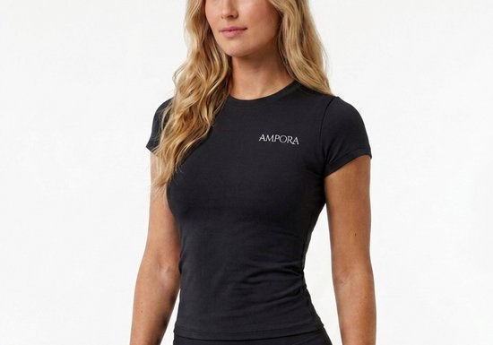 AMPORA Performance Sportshirt Dames - Seamless Slim Fit - Luxe Sport-T-shirt