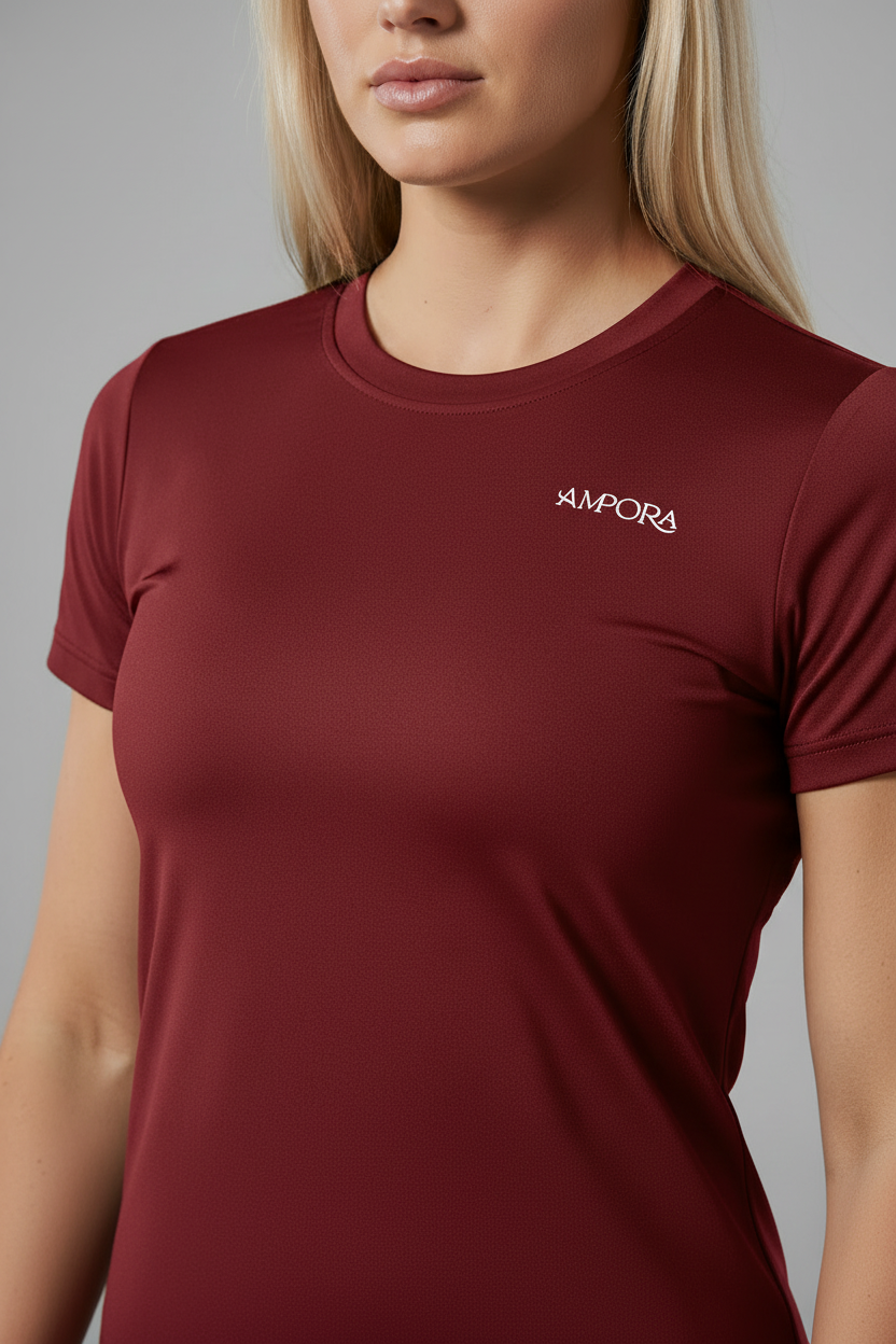 Ampora T-shirt Bordeauxrood