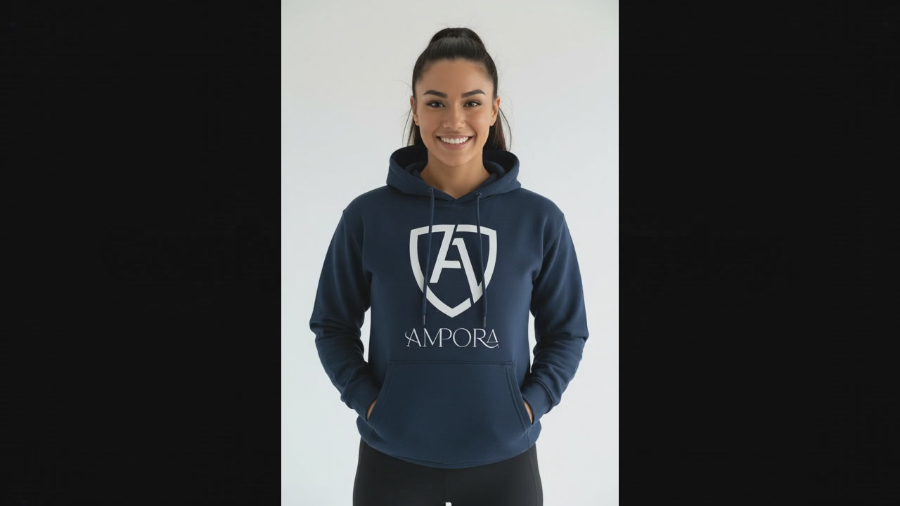 Unisex Fitness Hoodie – 100% Katoen Fleece | Ampora