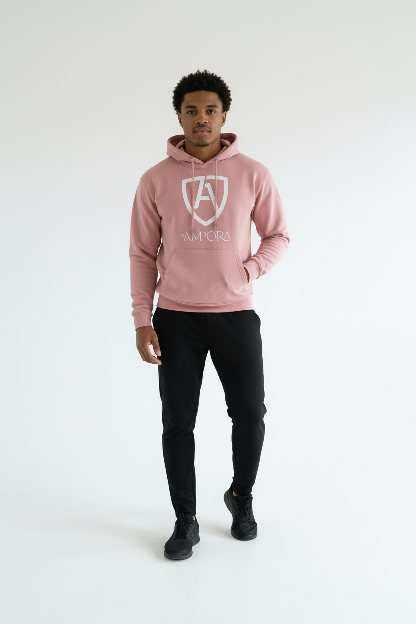 Roze hoodie voorkant