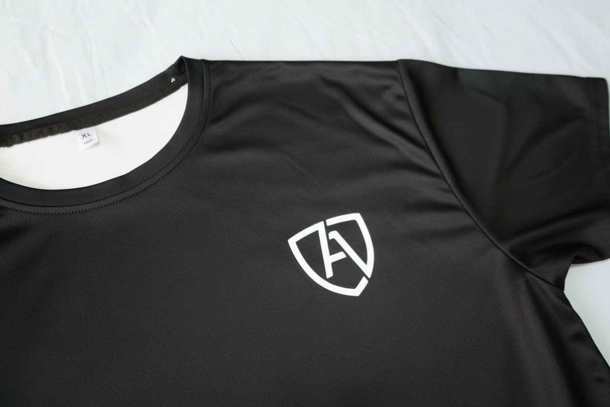 Heren Sportshirt Zwart – Ademend & Lichtgewicht | Ampora